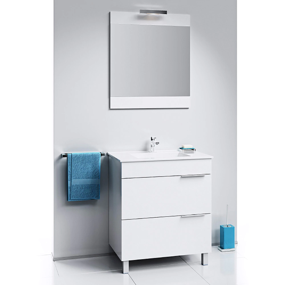 Тумба с раковиной AQWELLA Бриг 75 см белая