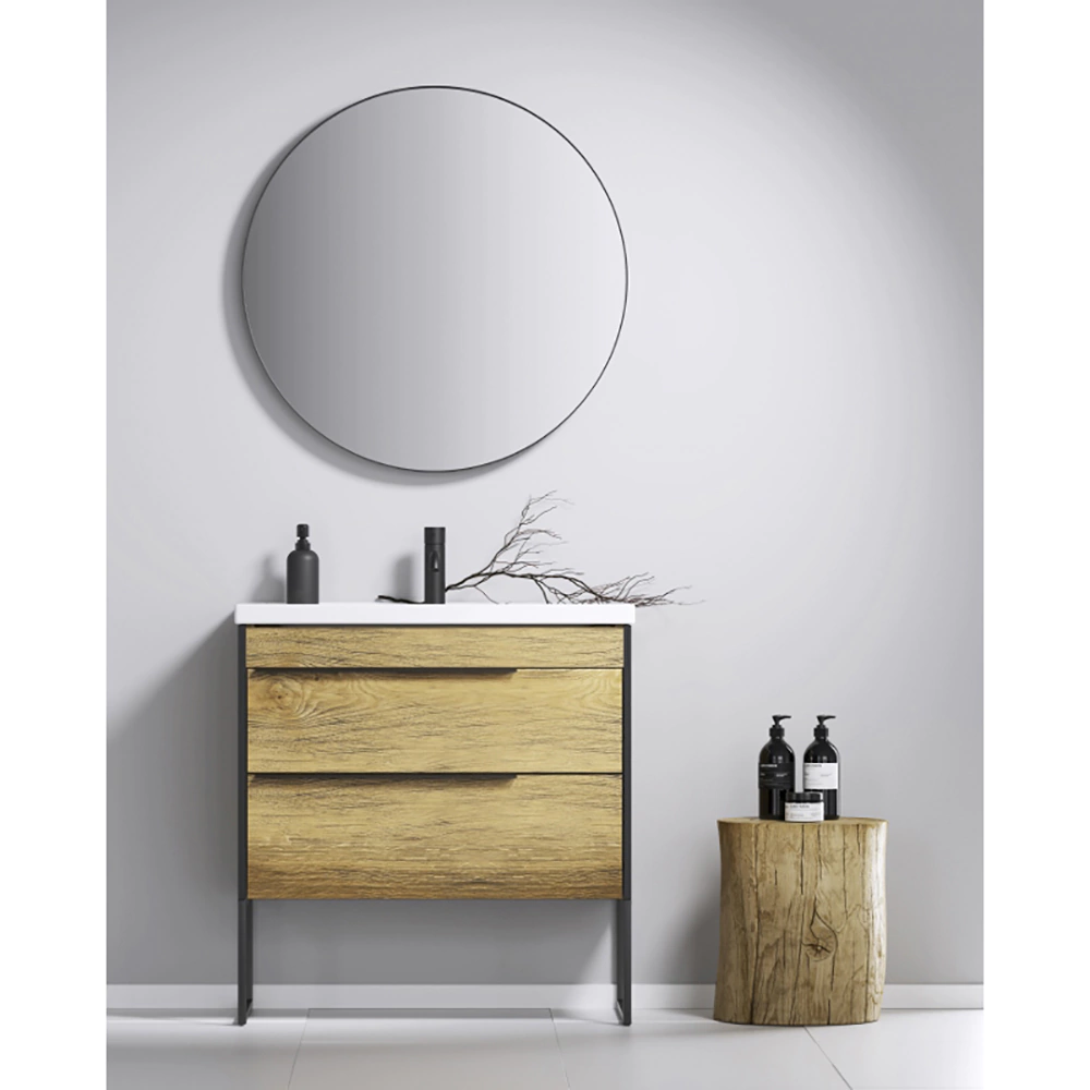 Тумба с раковиной AQWELLA Фарго 70 см подвесная дуб балтийский