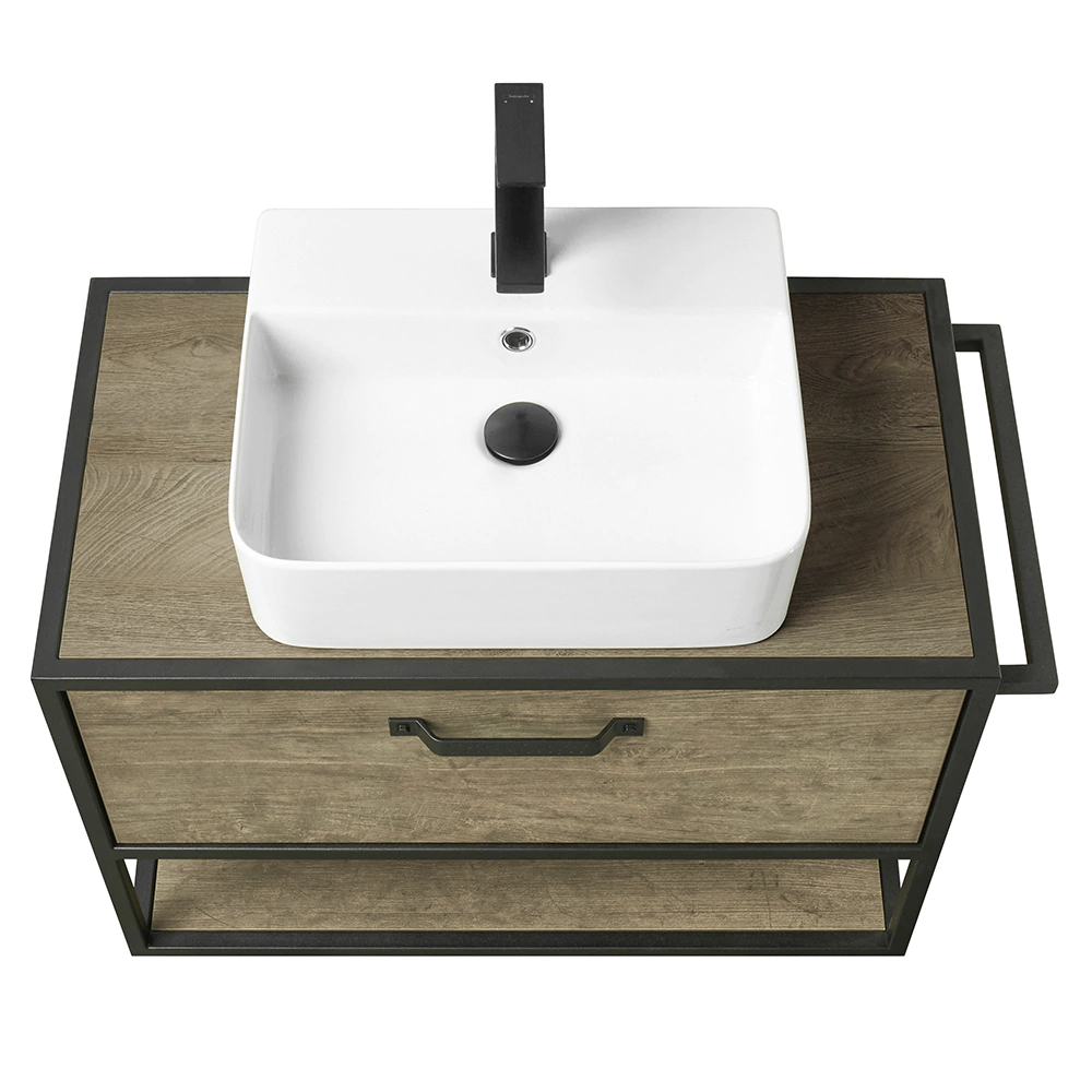 Тумба без раковины AQUATON Лофт 80 см подвесная дуб кантри