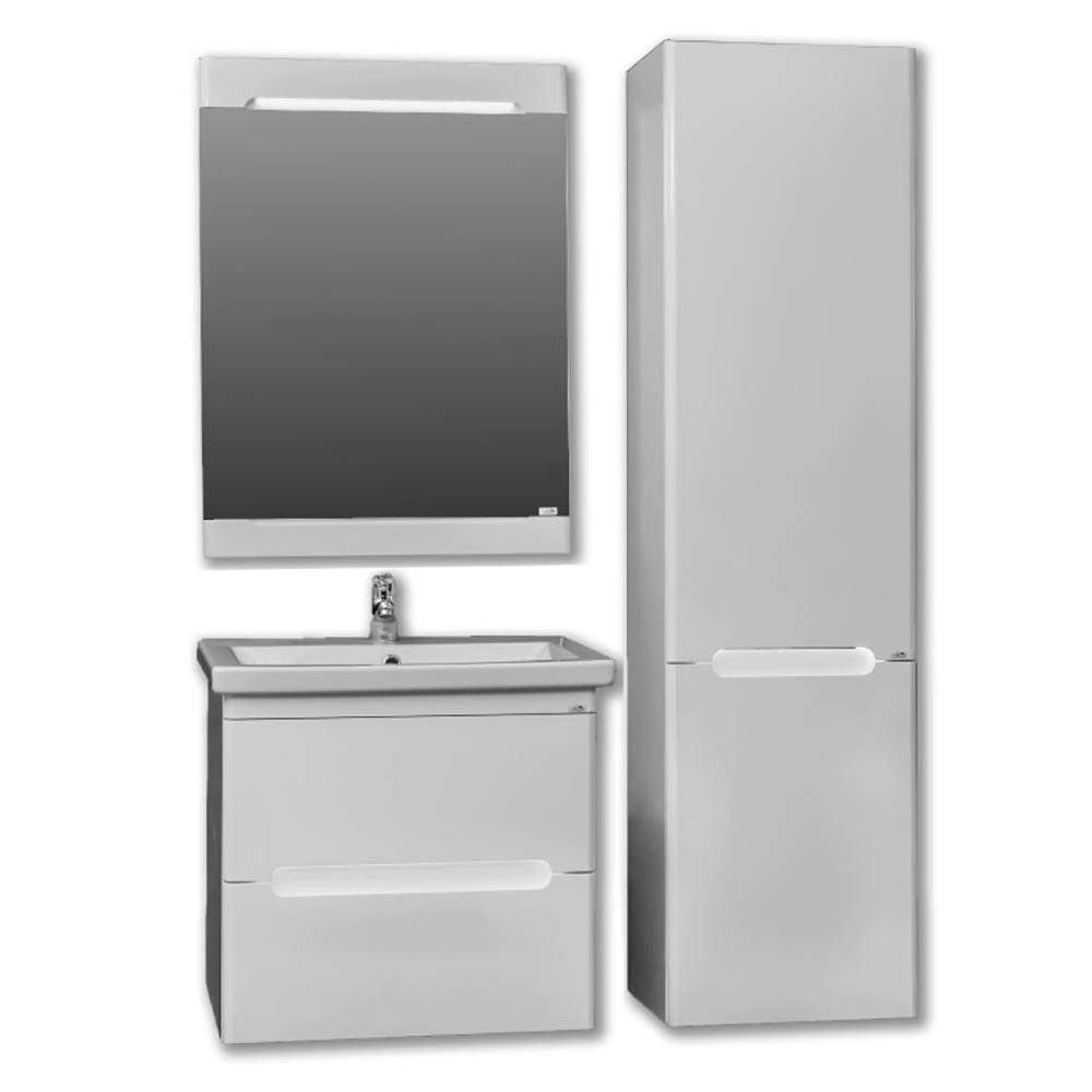 Тумба без раковины подвесная 80 см 2 ящика подсветка Сорренто М-Классик