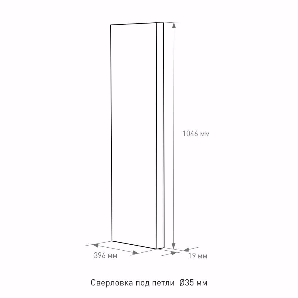 Фасад FLUMEN 396х1046 мм тирамису матовый