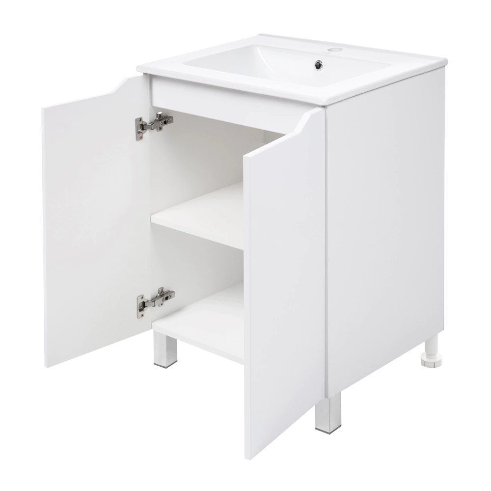 Тумба без раковины FLUMEN Хелми 60 см напольная белая