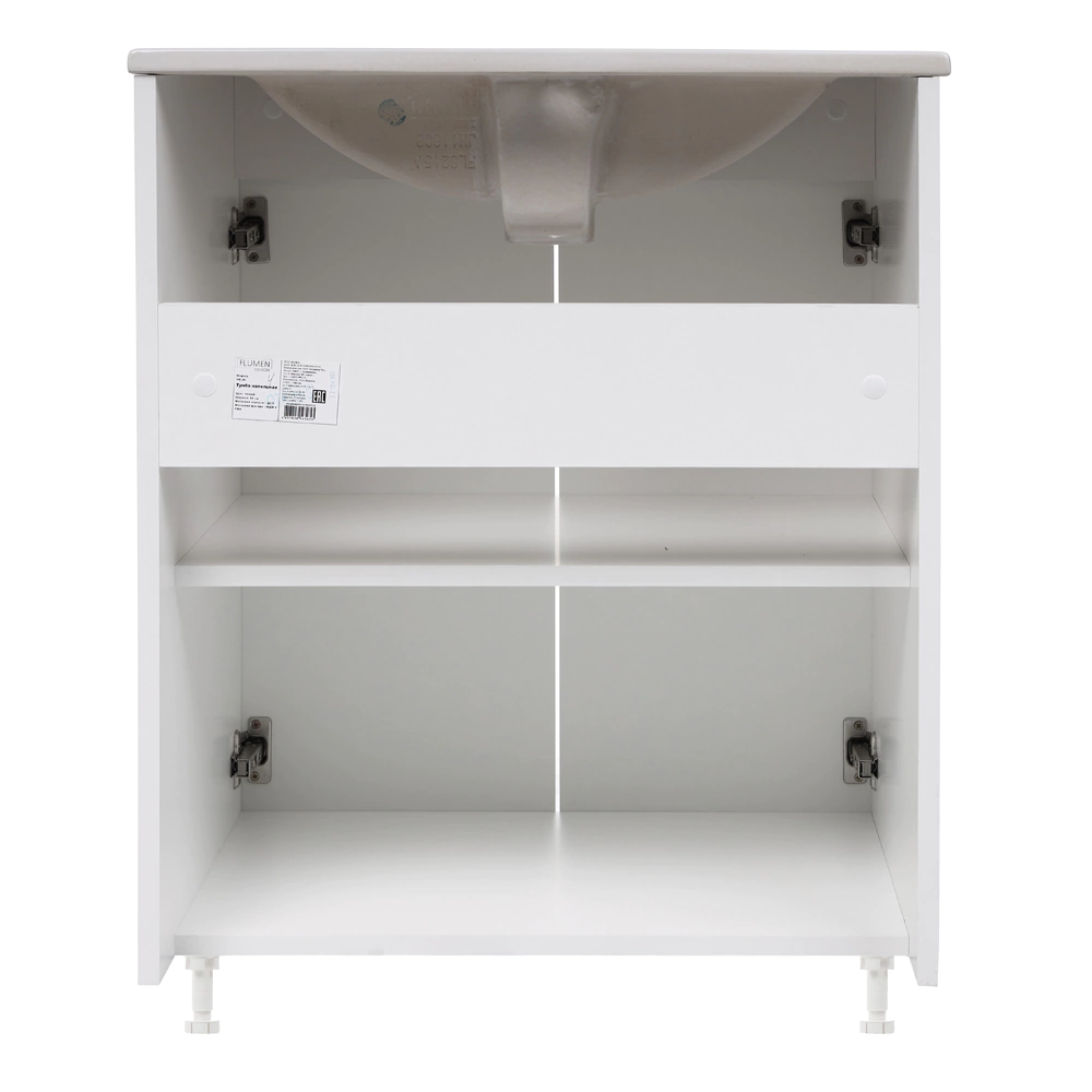 Тумба без раковины FLUMEN Хелми 60 см напольная белая