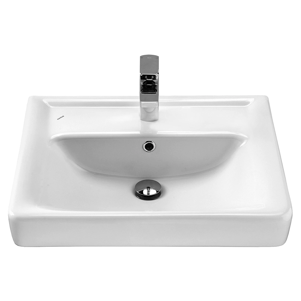 Тумба с раковиной AQUATON Ронда 60 см напольная дуб