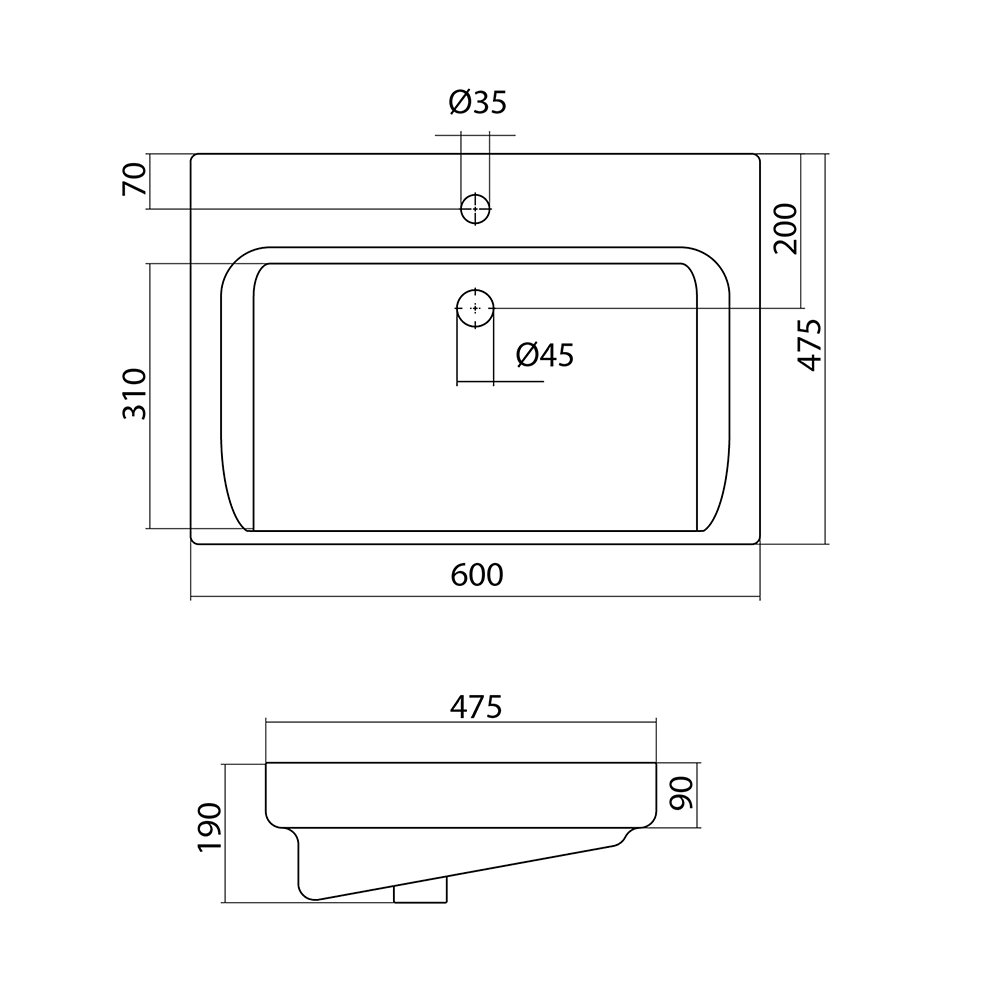 Тумба с раковиной AQUATON Ронда 60 см напольная дуб