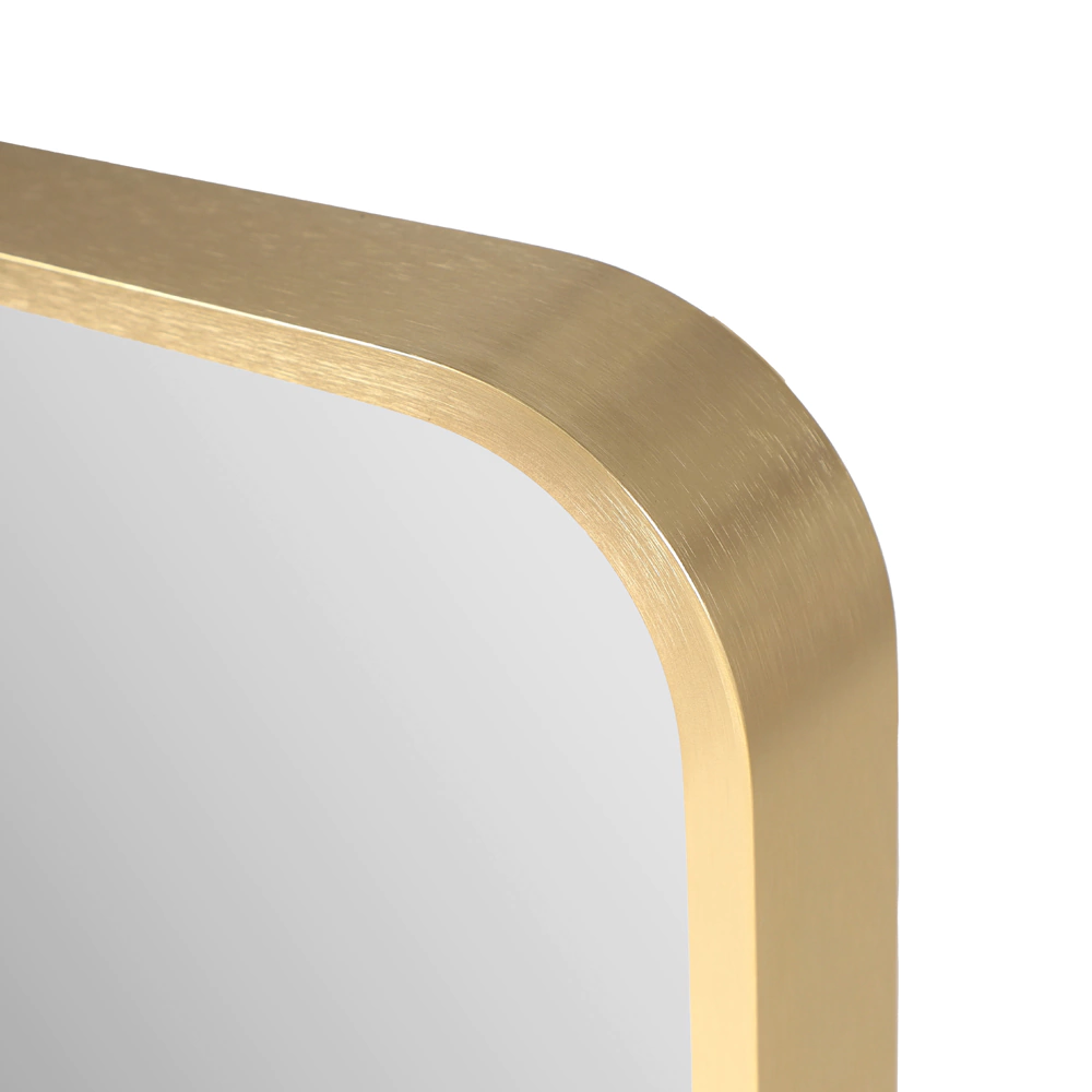 Зеркало FLUMEN DESIGN Clara 50х100 см с подсветкой и золотой рамкой