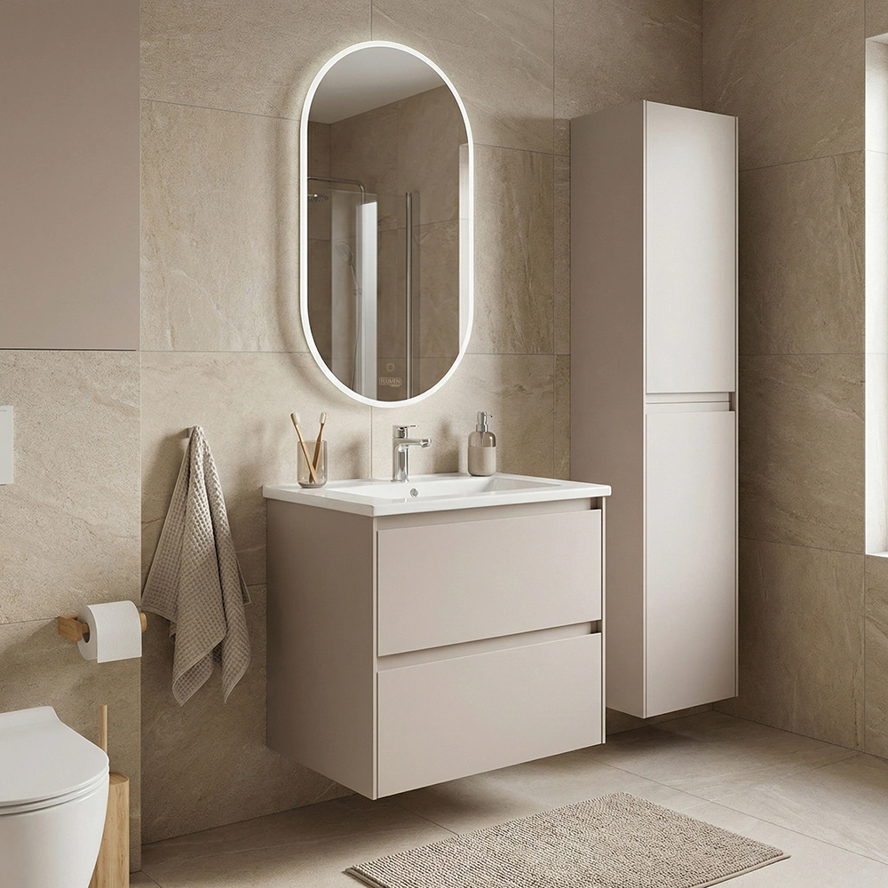 Тумба без раковины FLUMEN DESIGN Арианна 60 см подвесная тирамису