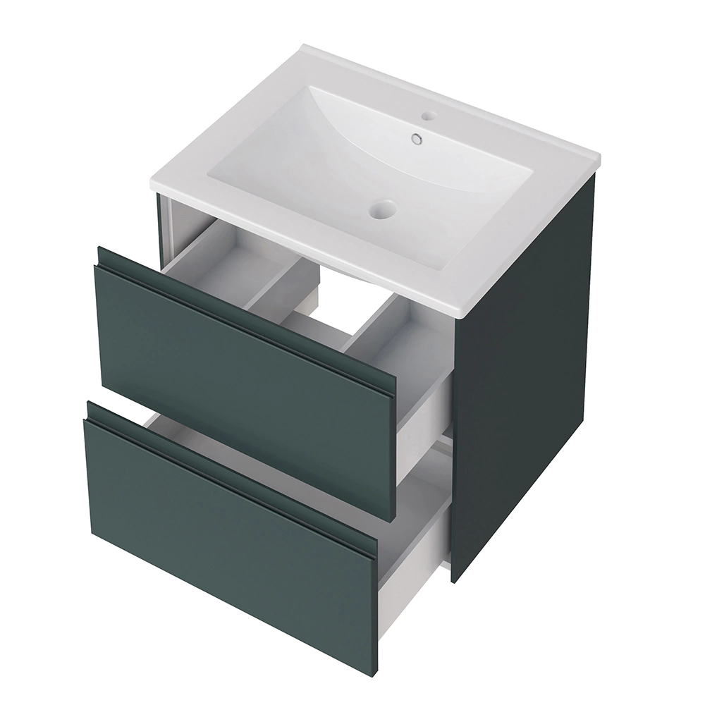 Тумба без раковины FLUMEN DESIGN Арианна 60 см подвесная авокадо