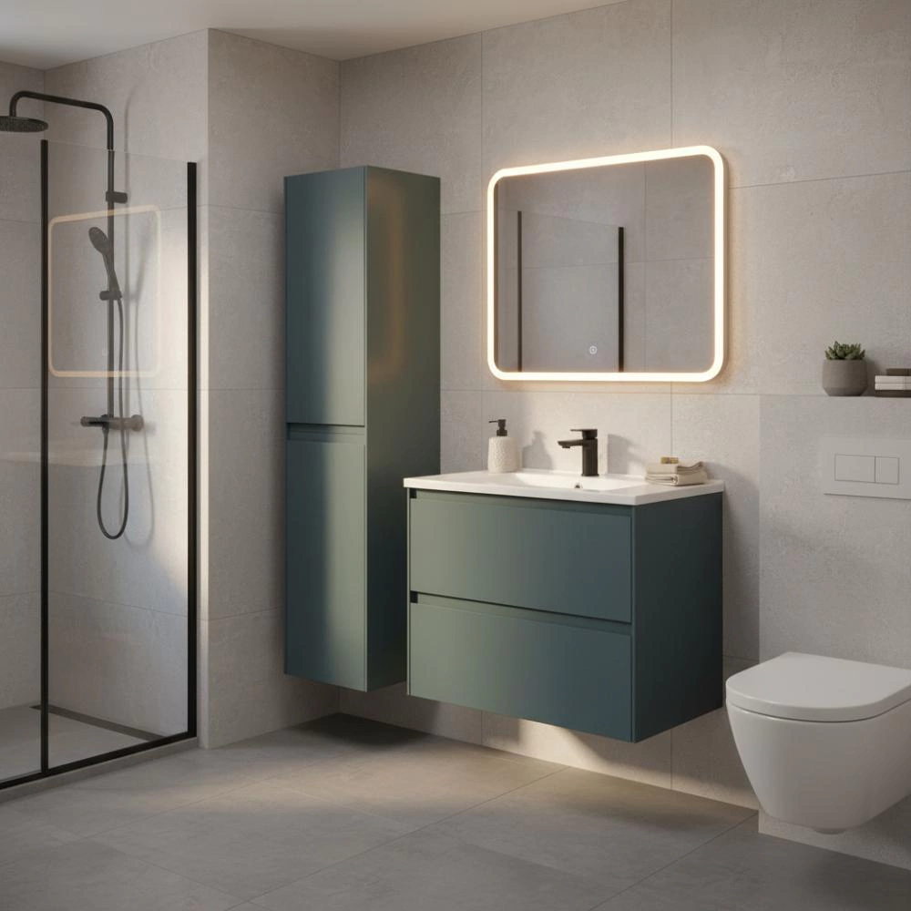 Тумба без раковины FLUMEN DESIGN Арианна 60 см подвесная авокадо