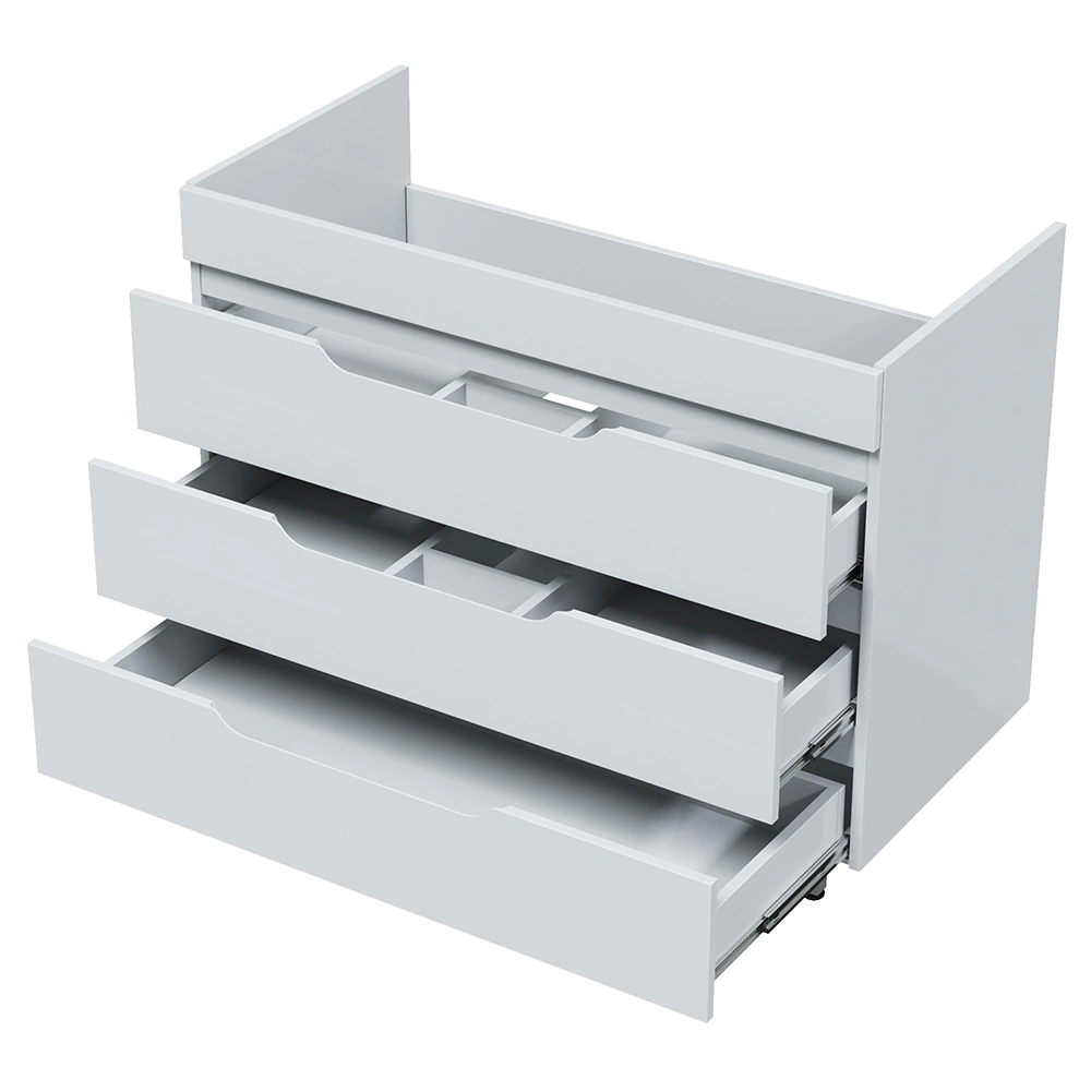 Тумба без раковины Мирсант Soho 100 см напольная белая