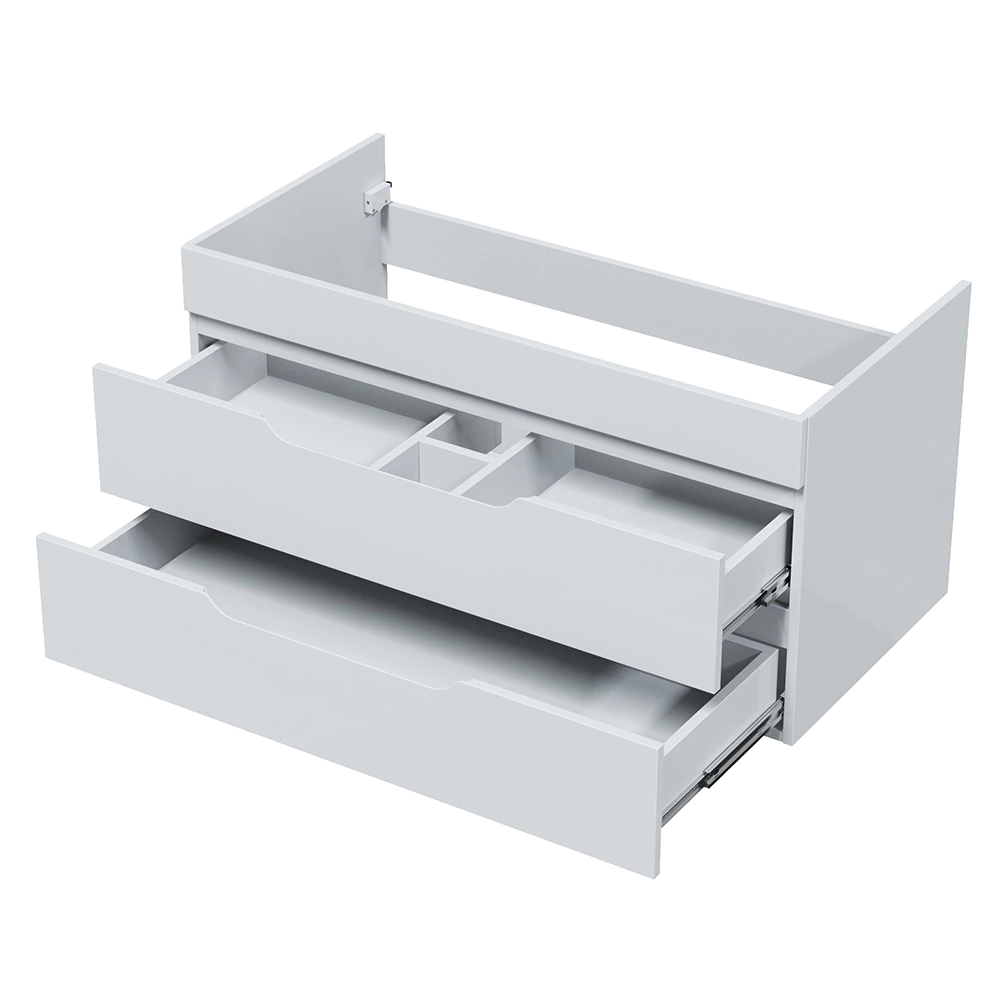 Тумба без раковины Мирсант Soho 100 см подвесная белая