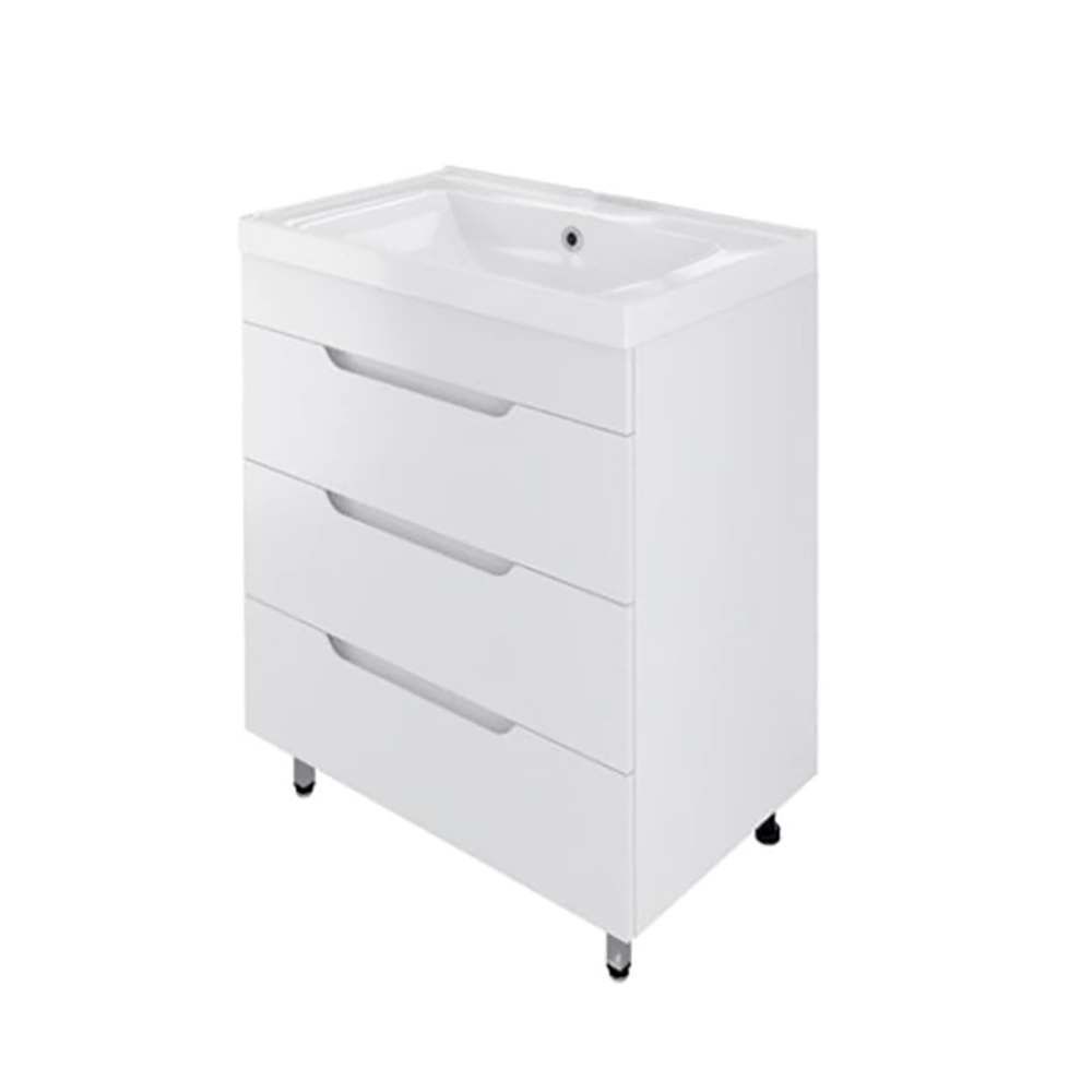 Тумба без раковины Мирсант Soho 60 см напольная белая