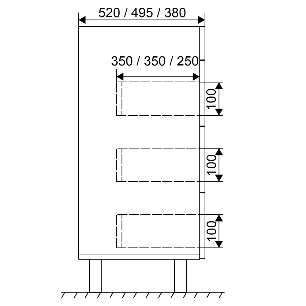 Тумба без раковины Мирсант Soho 60 см напольная белая