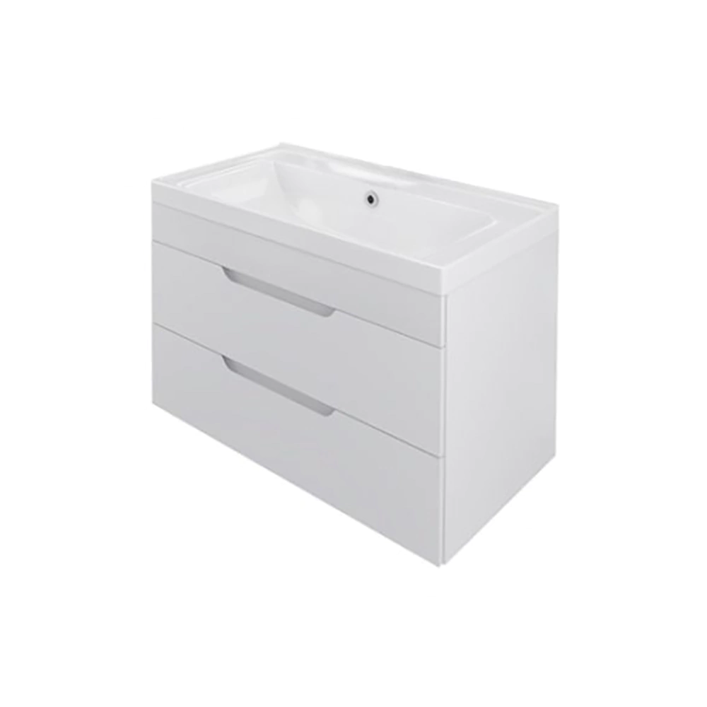 Тумба без раковины Мирсант Soho 80 см подвесная белая