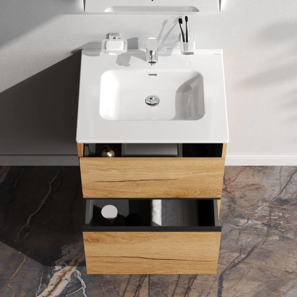 Тумба с раковиной AM.PM Sense 60 см подвесная дерево