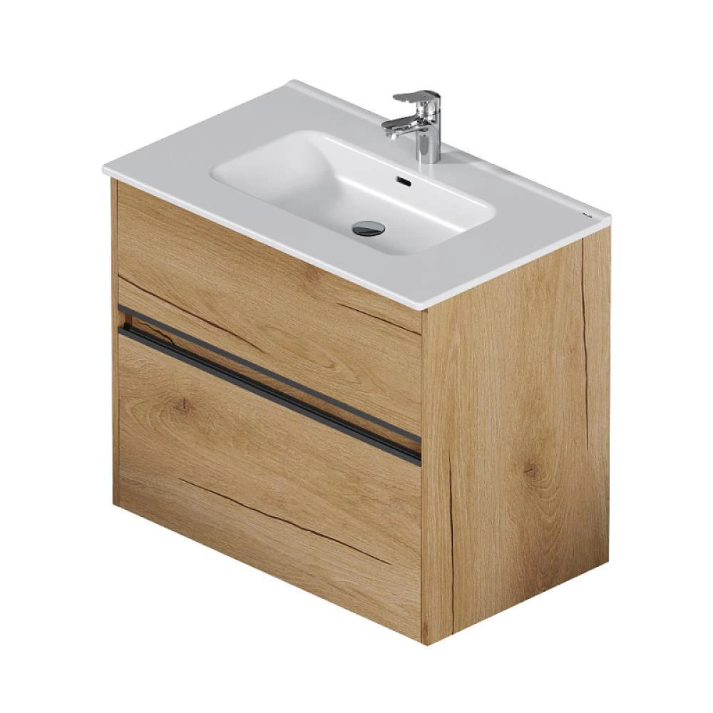 Тумба с раковиной AM.PM Sense 80 см подвесная дерево