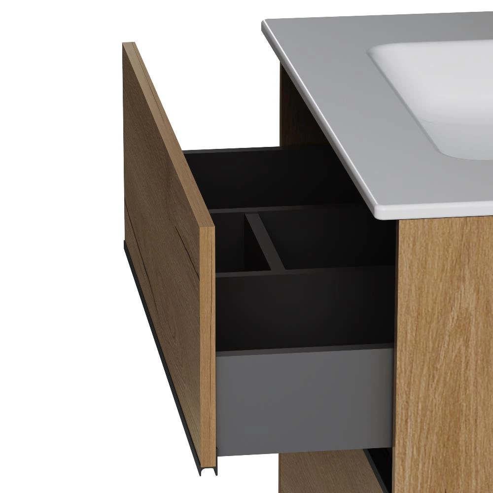 Тумба с раковиной AM.PM Sense 80 см подвесная дерево