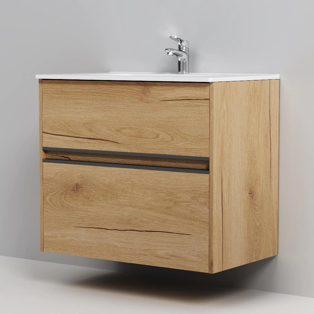 Тумба с раковиной AM.PM Sense 80 см подвесная дерево