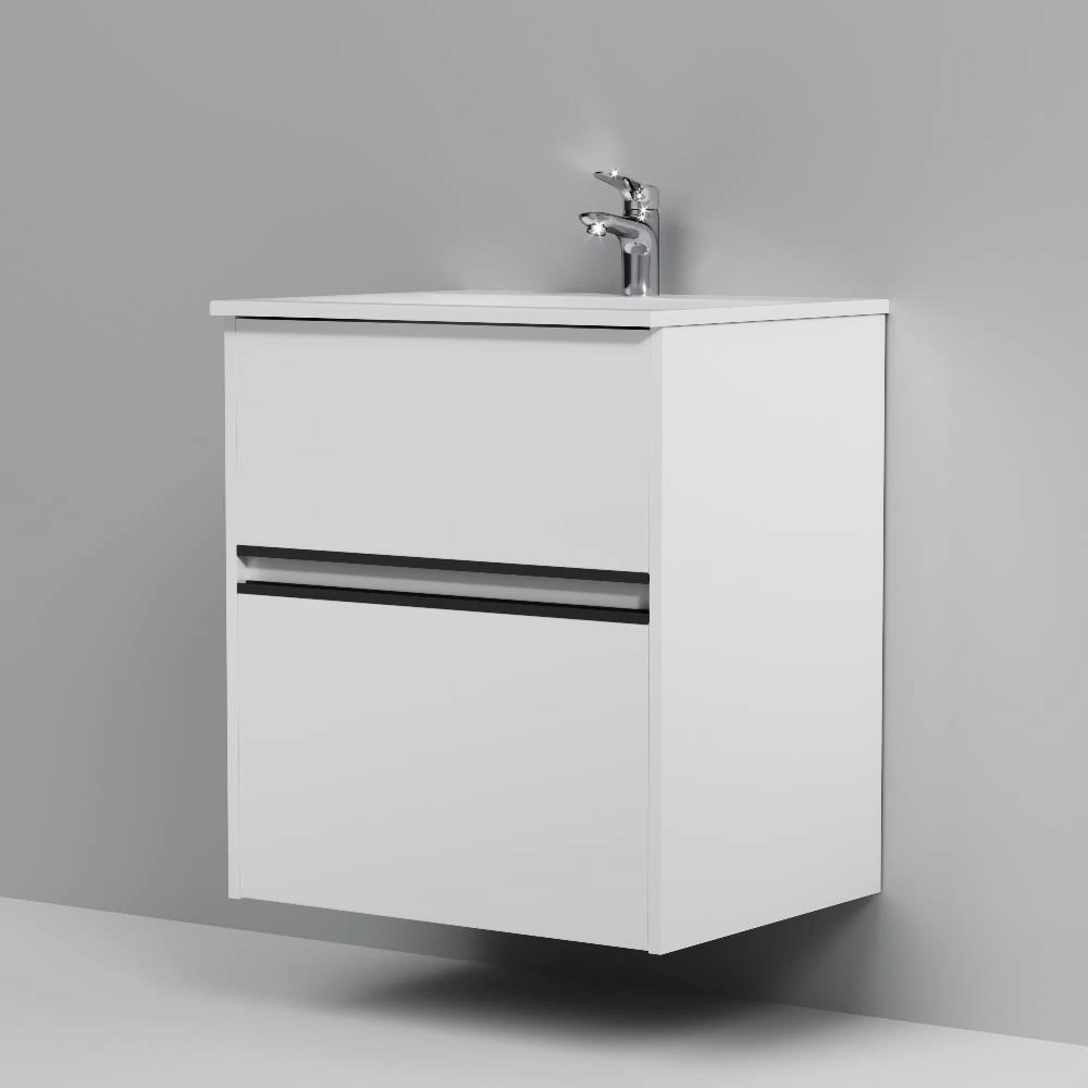 Тумба с раковиной AM.PM Sense 60 см подвесная белая