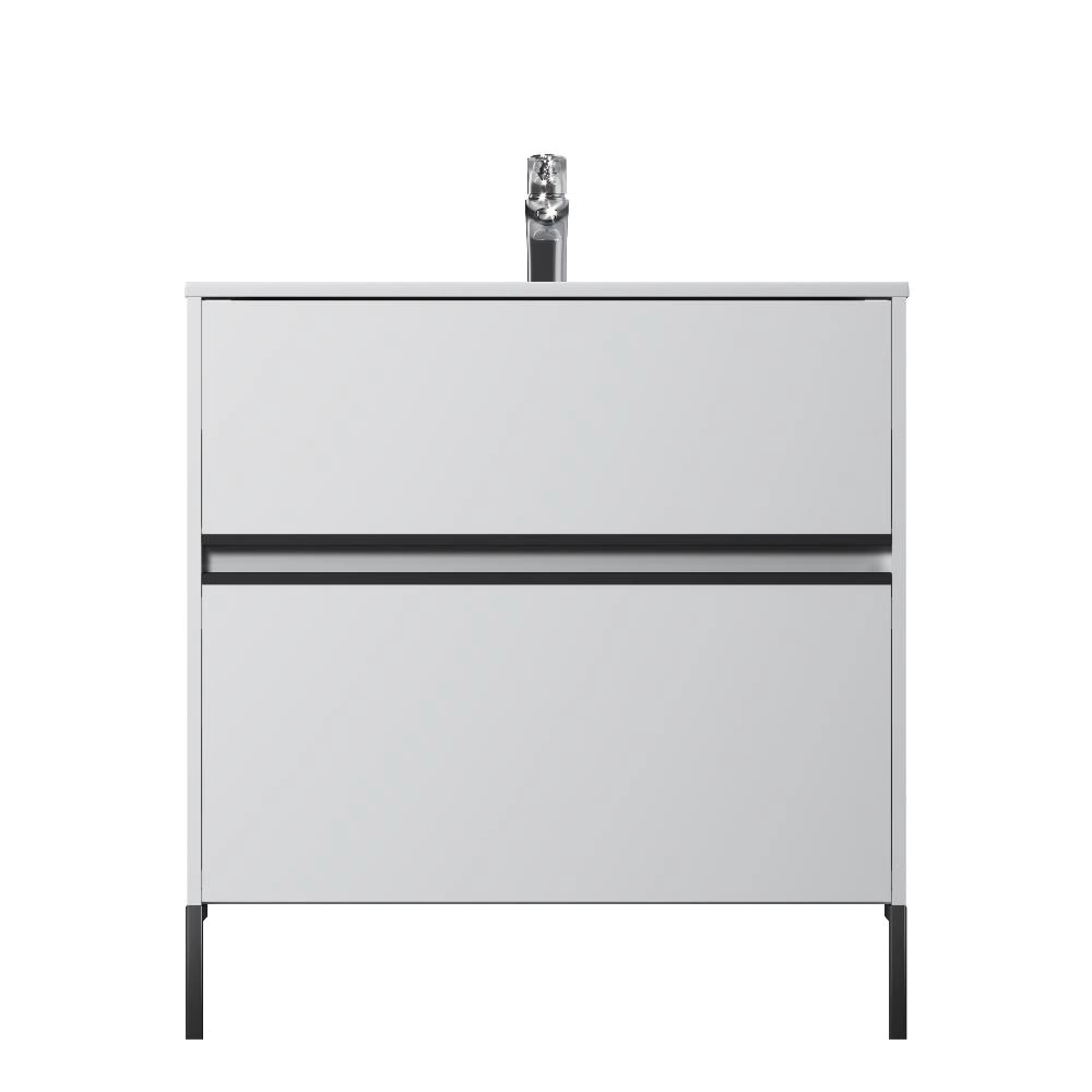 Тумба с раковиной AM.PM Sense 80 см подвесная белая