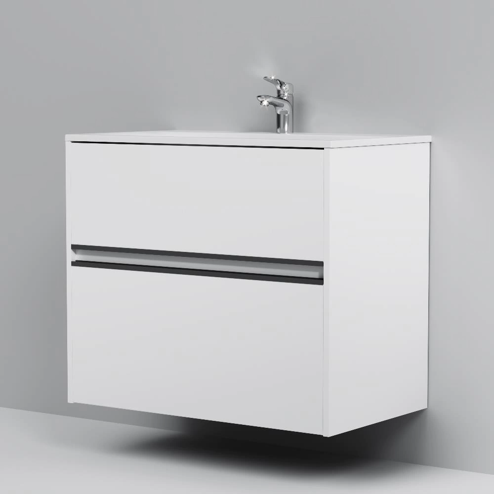 Тумба с раковиной AM.PM Sense 80 см подвесная белая