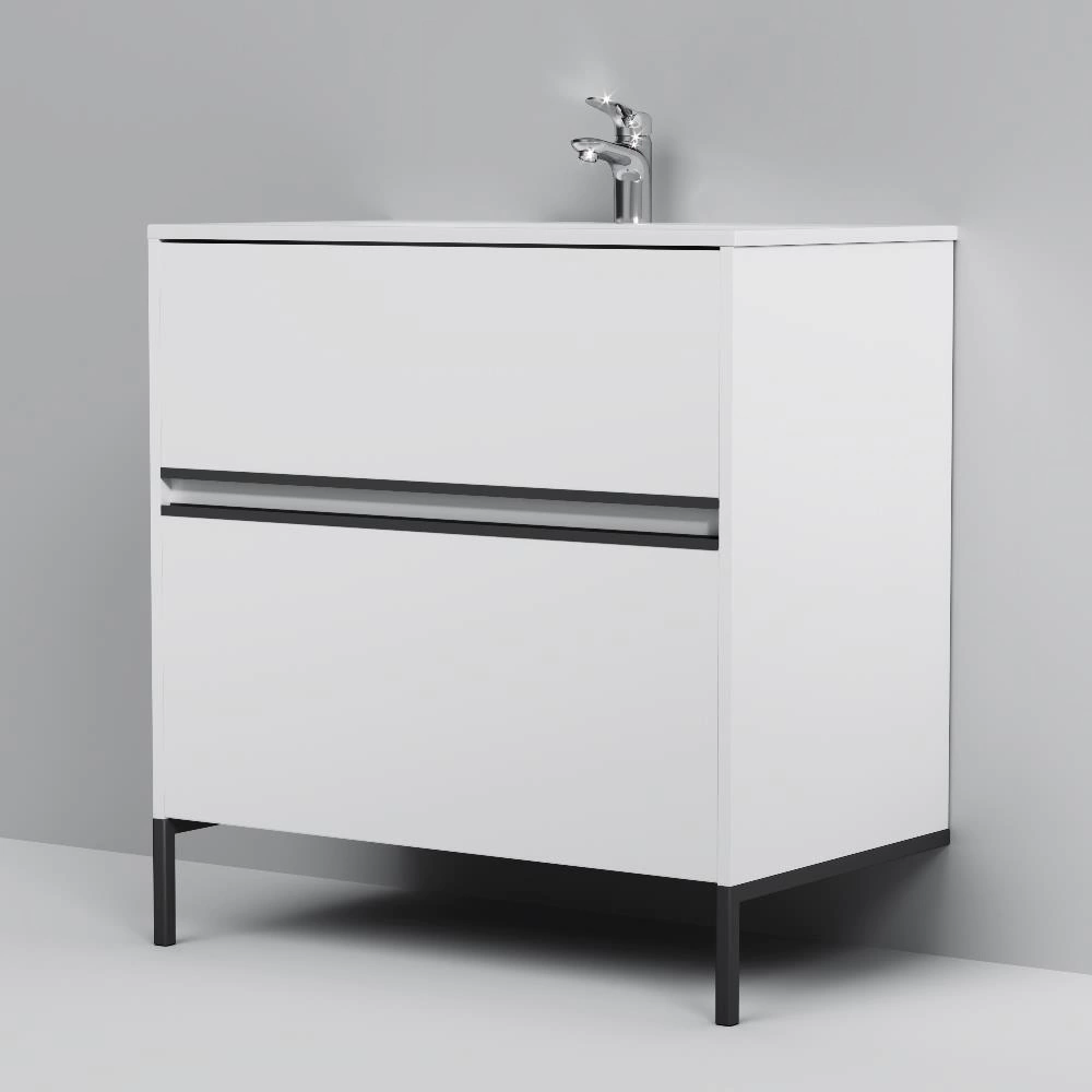 Тумба с раковиной AM.PM Sense 80 см подвесная белая