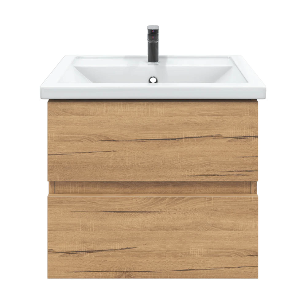 Тумба с раковиной FLUMEN Эльде 60 см подвесная дуб вотан