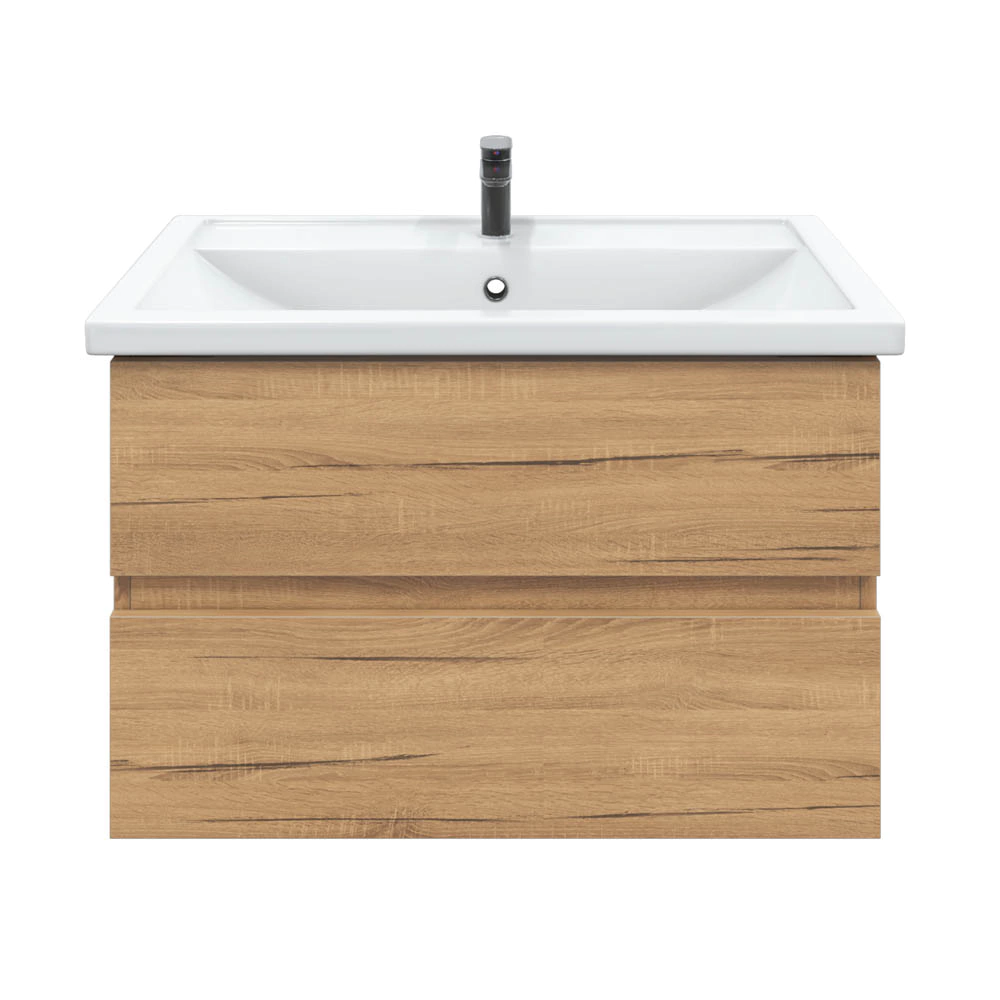 Тумба с раковиной FLUMEN Эльде 70 см подвесная дуб вотан