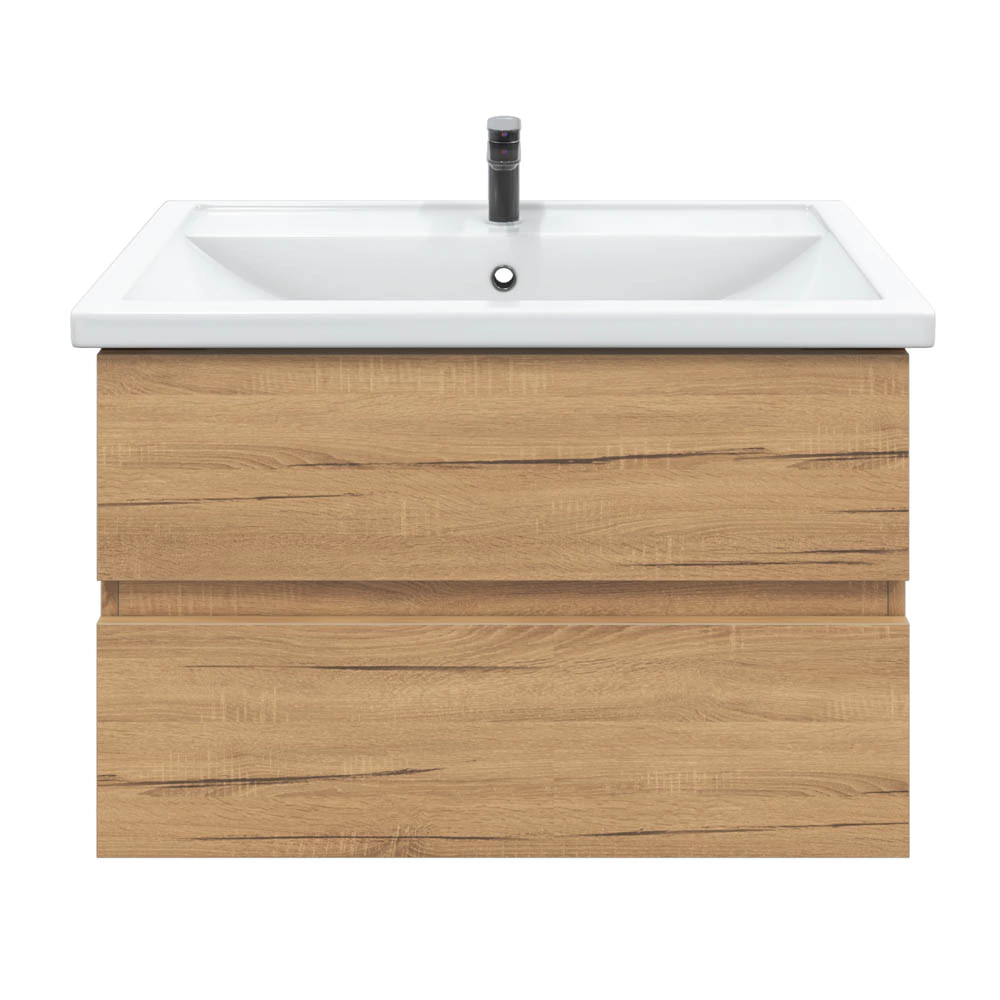 Тумба с раковиной FLUMEN Эльде 80 см подвесная дуб вотан