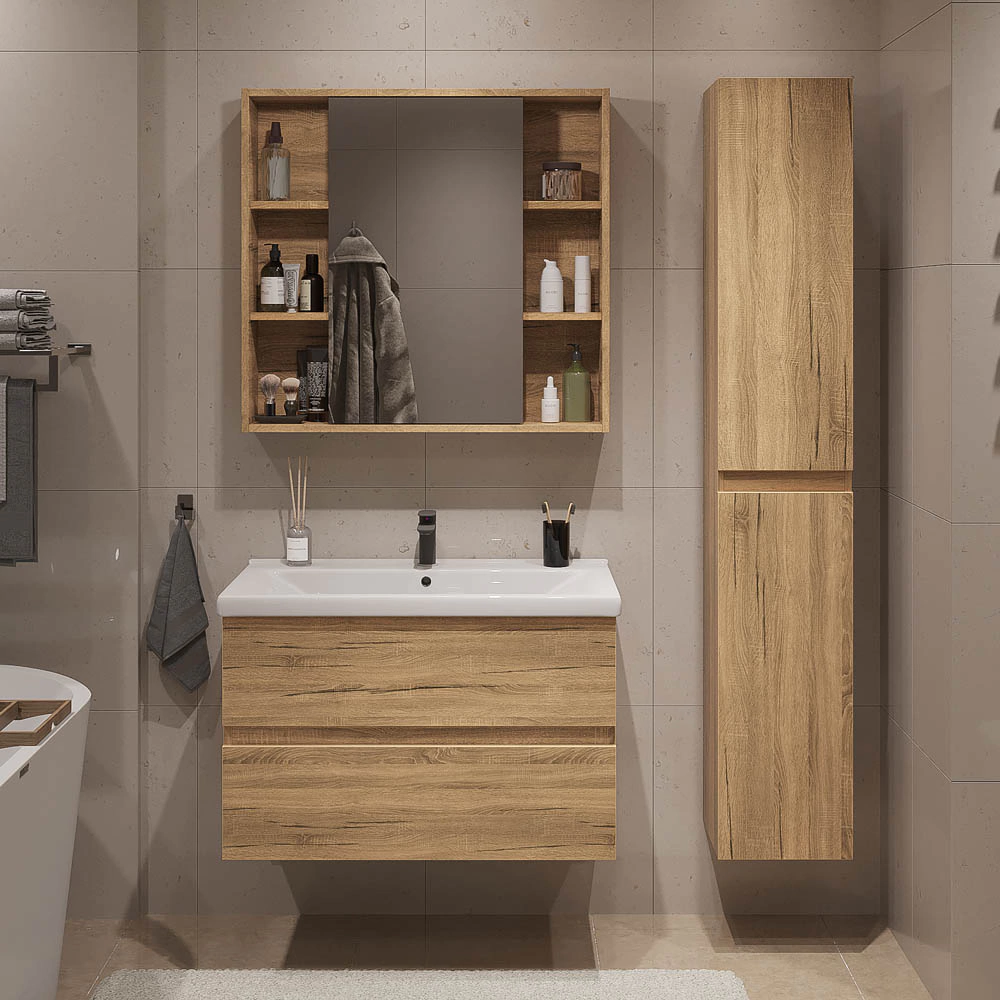 Пенал FLUMEN Эльде 33 см подвесной дуб вотан