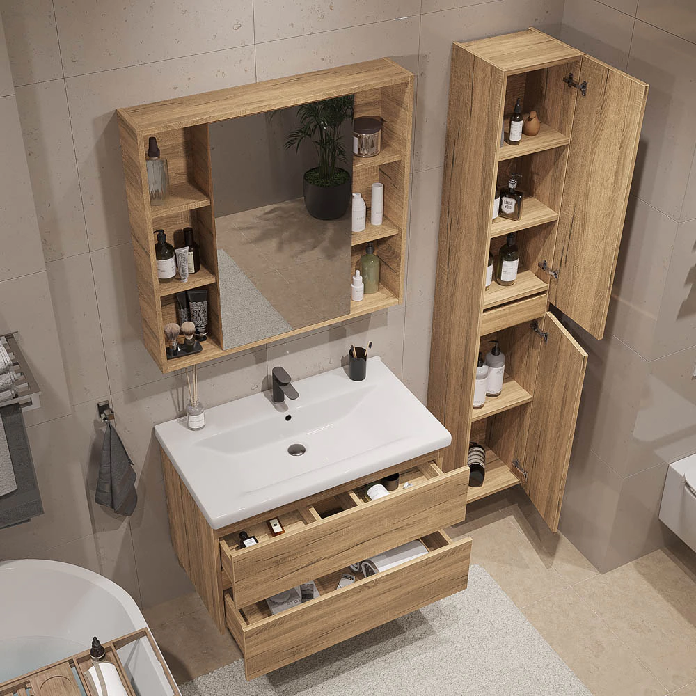 Пенал FLUMEN Эльде 33 см подвесной дуб вотан