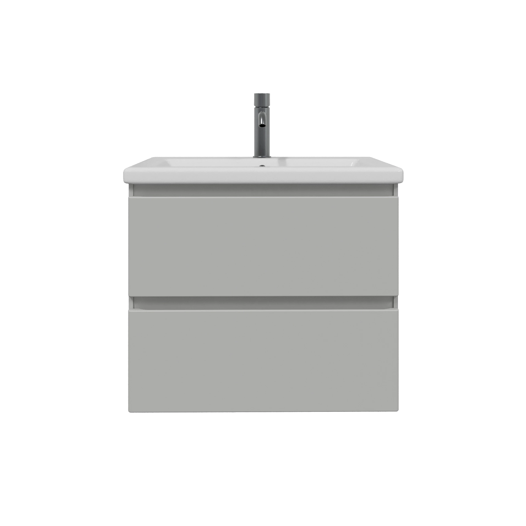 Тумба с раковиной FLUMEN DESIGN Витторе 50 см подвесная серая