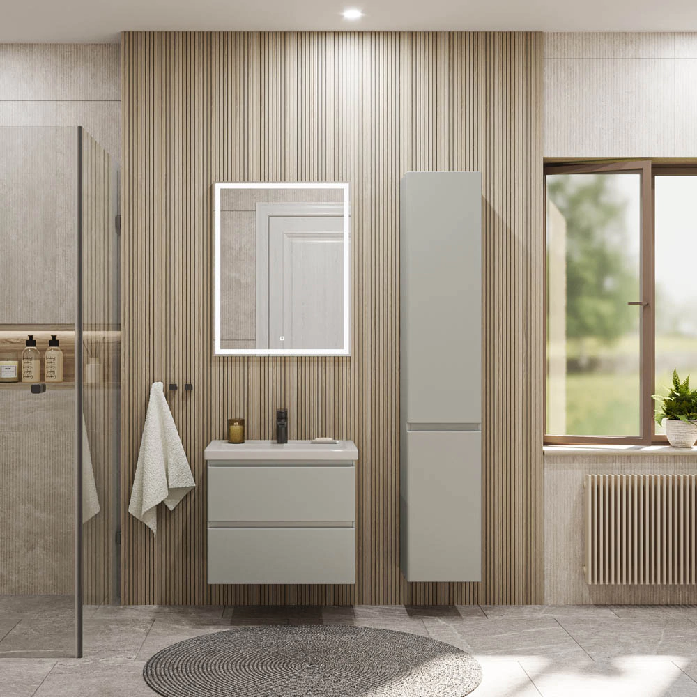 Пенал FLUMEN DESIGN Витторе 33 см подвесной серый