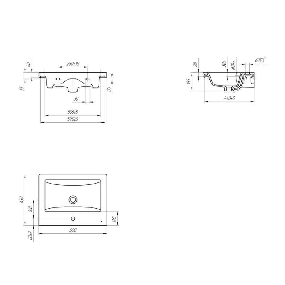 Тумба с раковиной FLUMEN DESIGN Витторе 60 см подвесная капучино