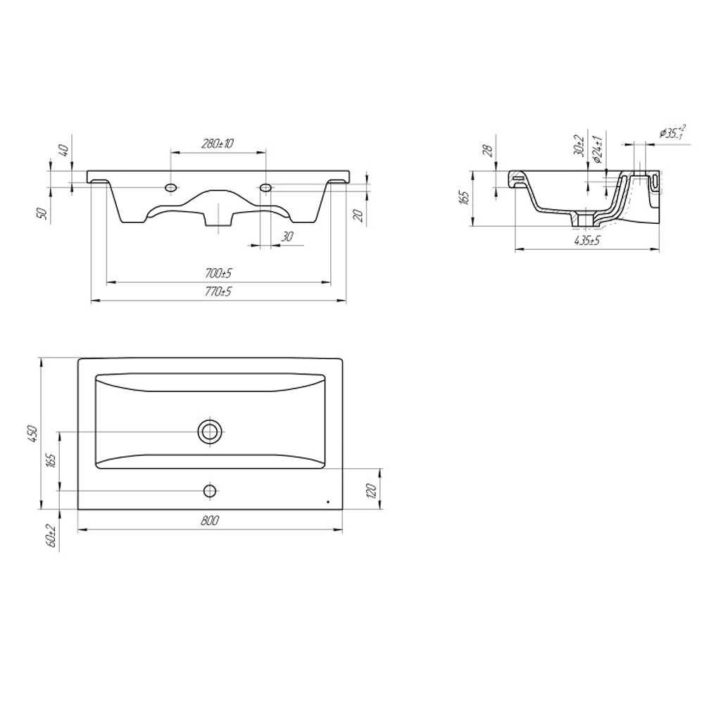 Тумба с раковиной FLUMEN DESIGN Витторе 80 см подвесная капучино