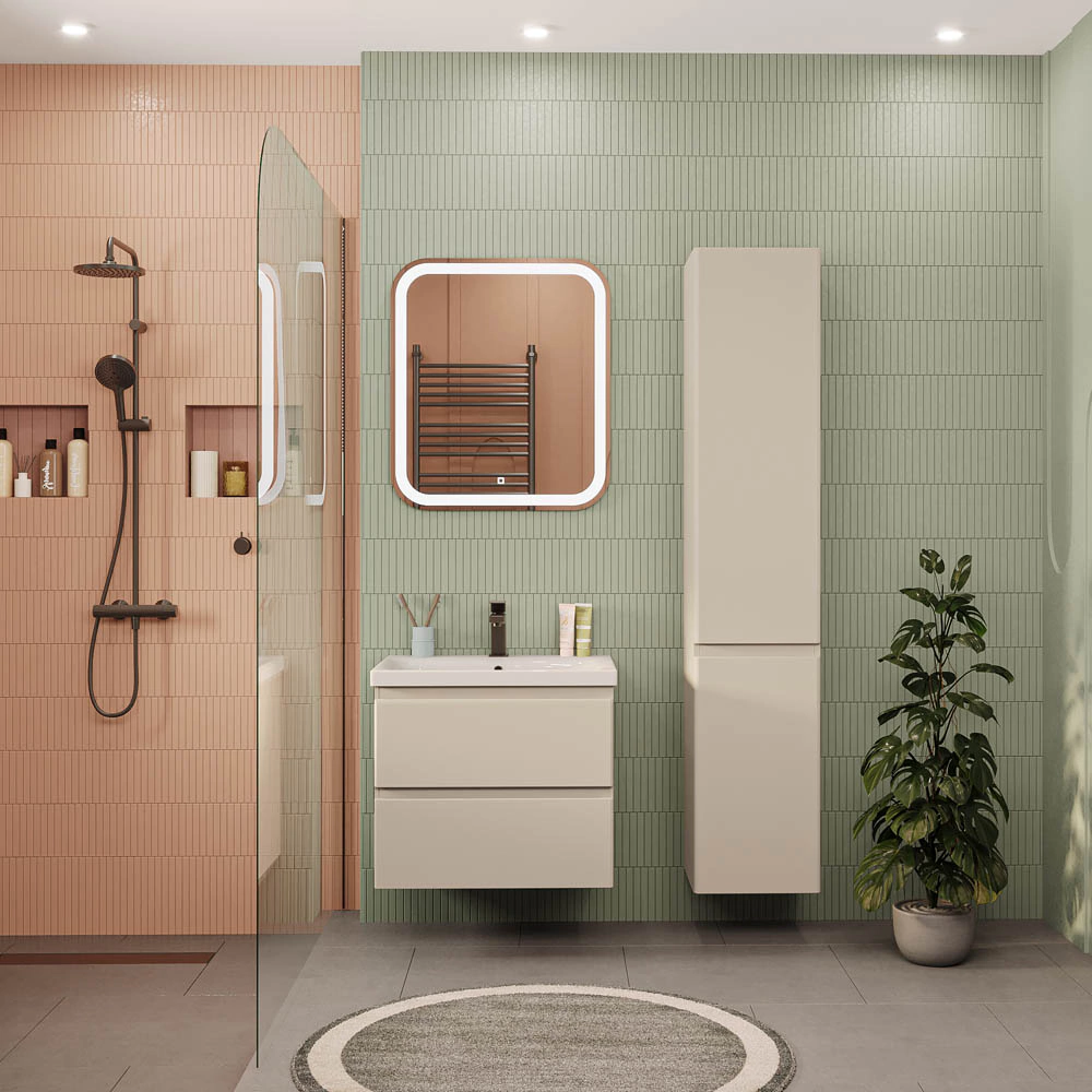 Пенал FLUMEN DESIGN Витторе 33 см подвесной капучино