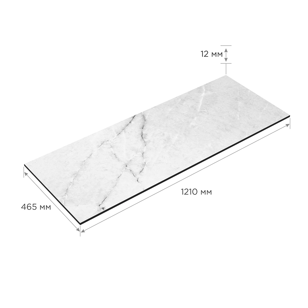 Столешница HPL Slotex Quartzite 121х46,5х1,2 см