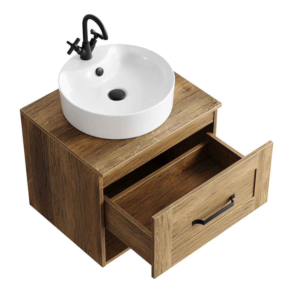 Тумба без раковины AQWELLA Крафт 60 см подвесная дуб балтийский