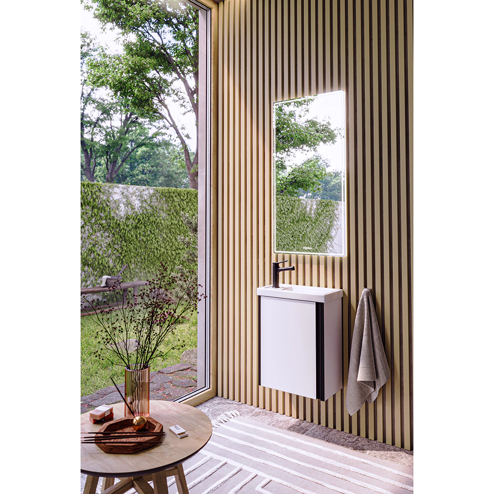 Тумба с раковиной AQWELLA Урбан 45 см подвесная белая