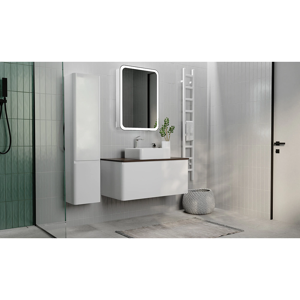 Пенал RAVAL Morelle 33 см подвесной белый