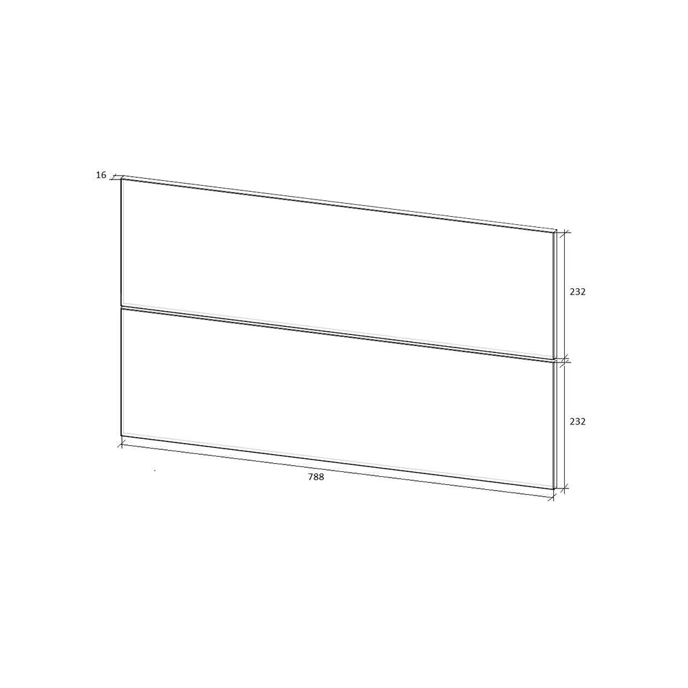 Фасад для корпуса тумбы 1Marka MIX 80 см белый глянец