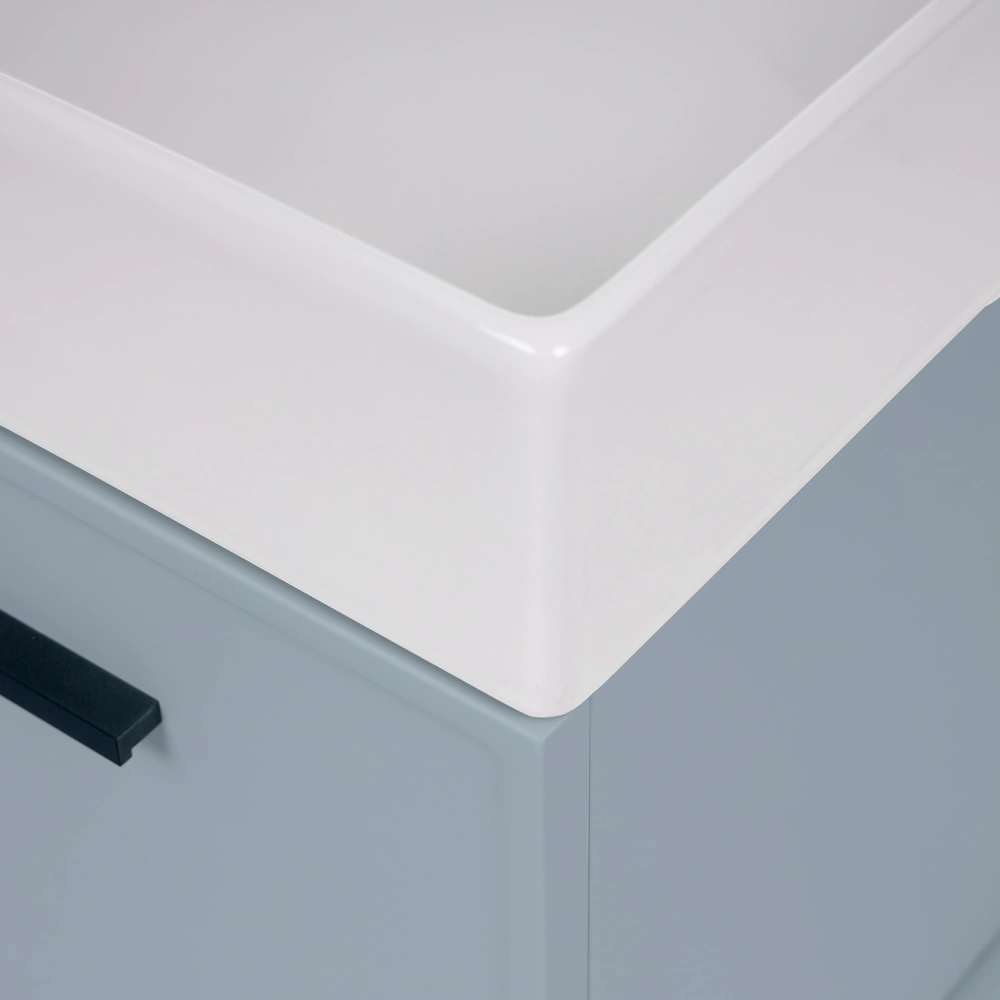 Тумба без раковины FLUMEN DESIGN Аина 60 см подвесная васильковая