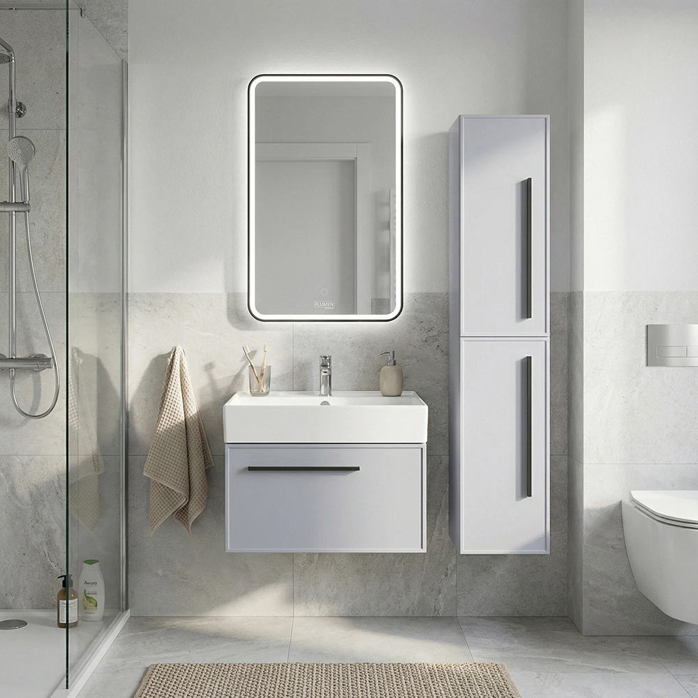 Тумба без раковины FLUMEN DESIGN Аина 70 см подвесная васильковая