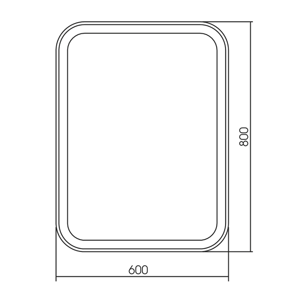 Зеркало Silver Mirrors Стив-Л 60х80 см с подсветкой