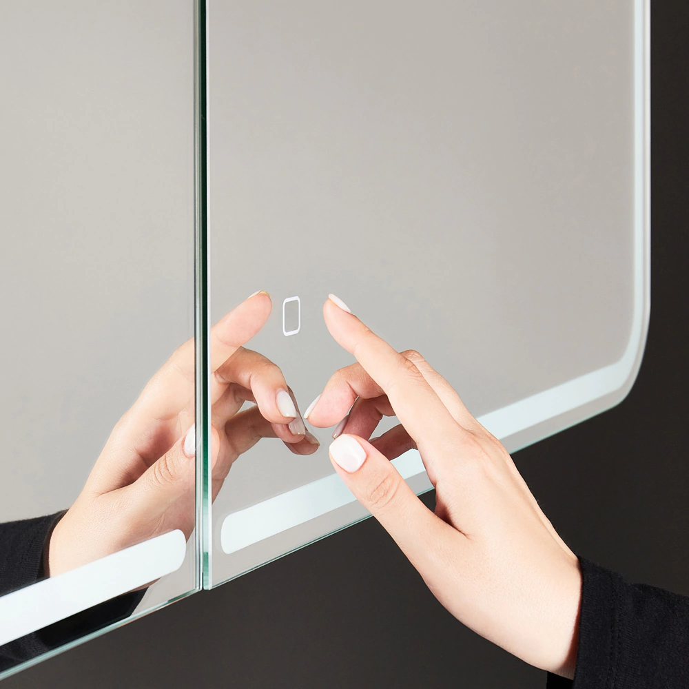 Зеркало-шкаф Silver Mirrors Альянс 80x80 см с подсветкой