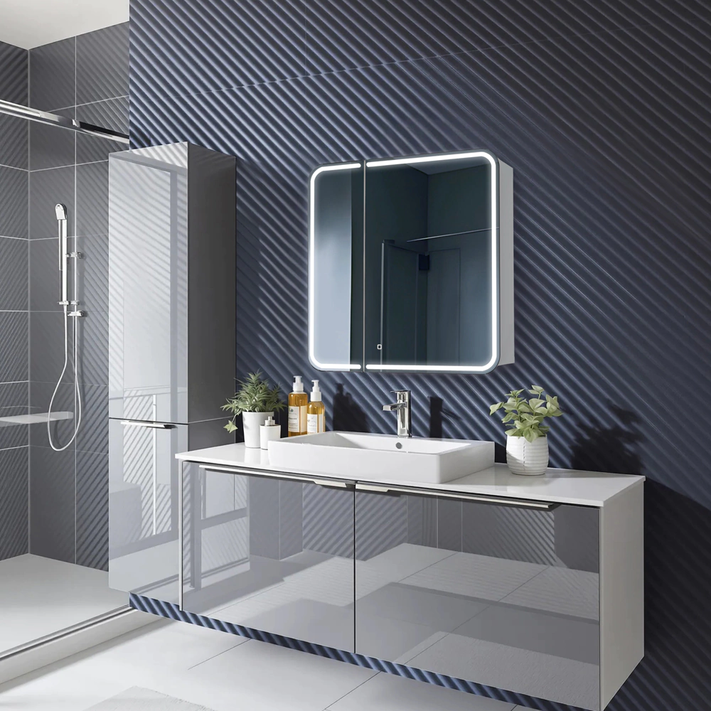 Зеркало-шкаф Silver Mirrors Альянс 80x80 см с подсветкой