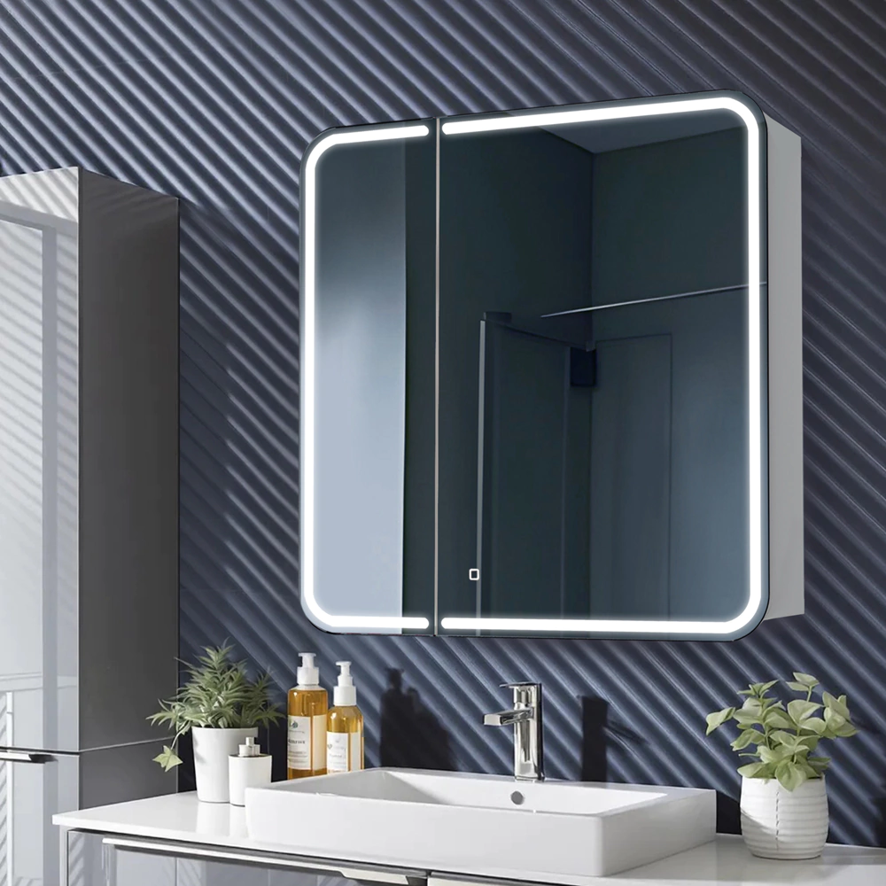 Зеркало-шкаф Silver Mirrors Альянс 80x80 см с подсветкой