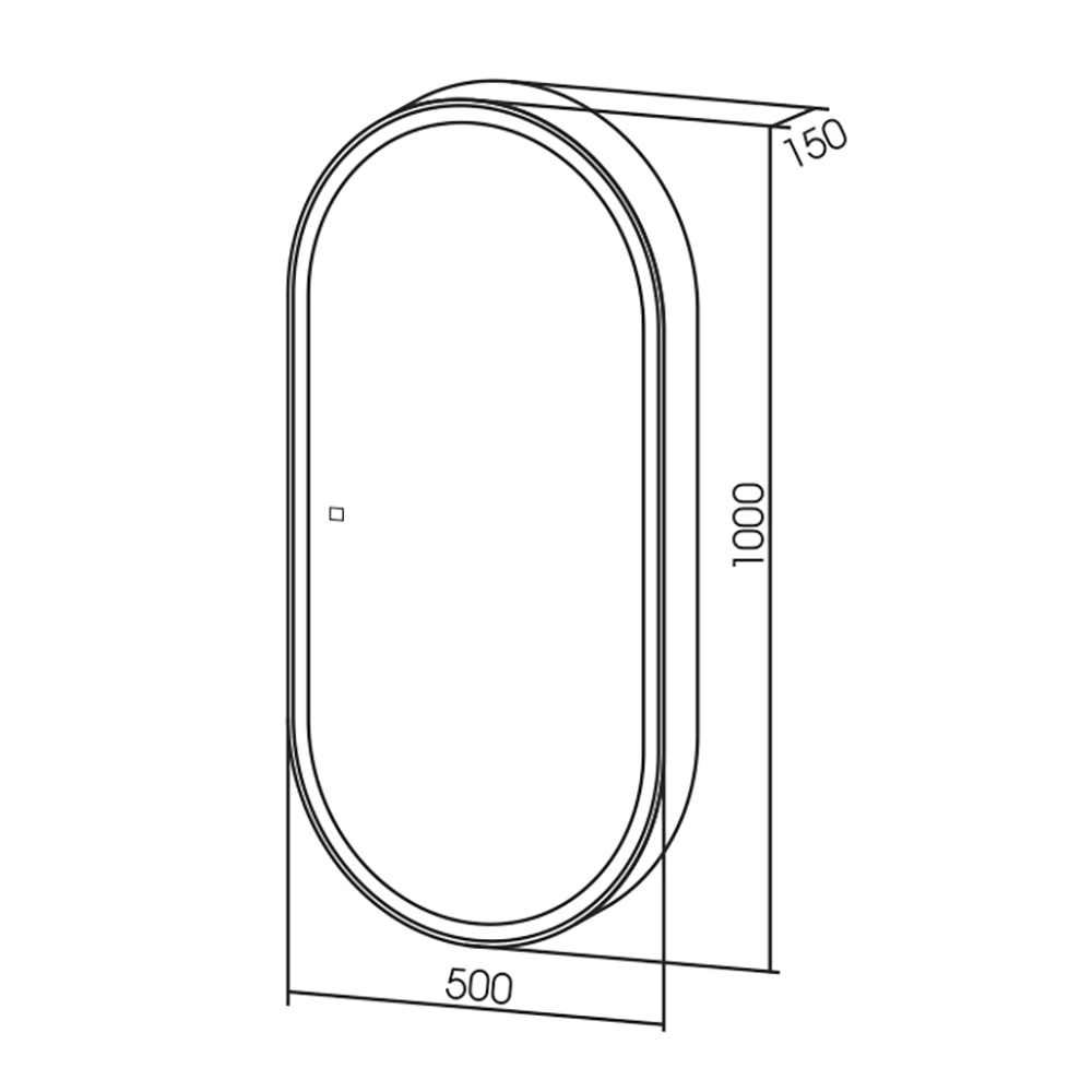 Зеркало-шкаф Silver Mirrors Сохо 50x100 см с подсветкой