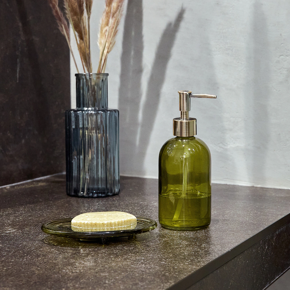 Дозатор для мыла Moroshka Teriberka стекло зеленый