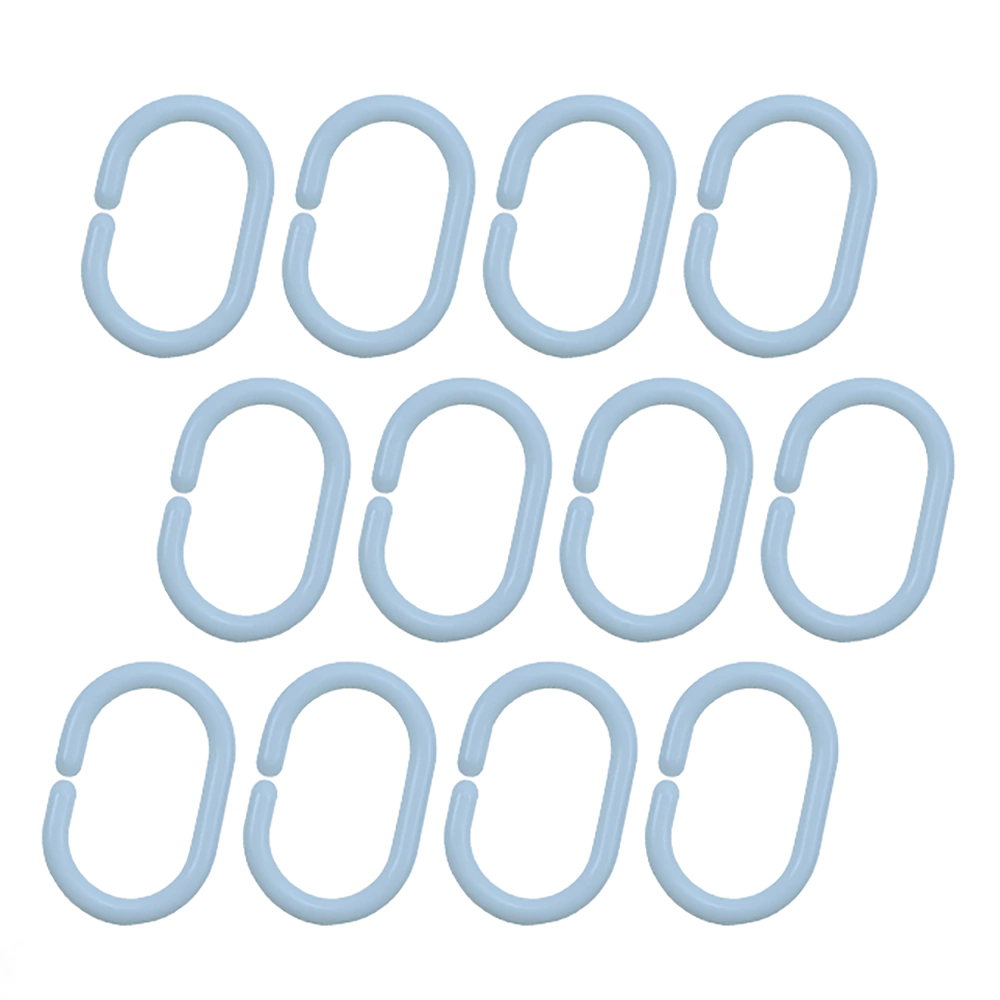 Кольца для штор BATH PLUS 12 шт голубые